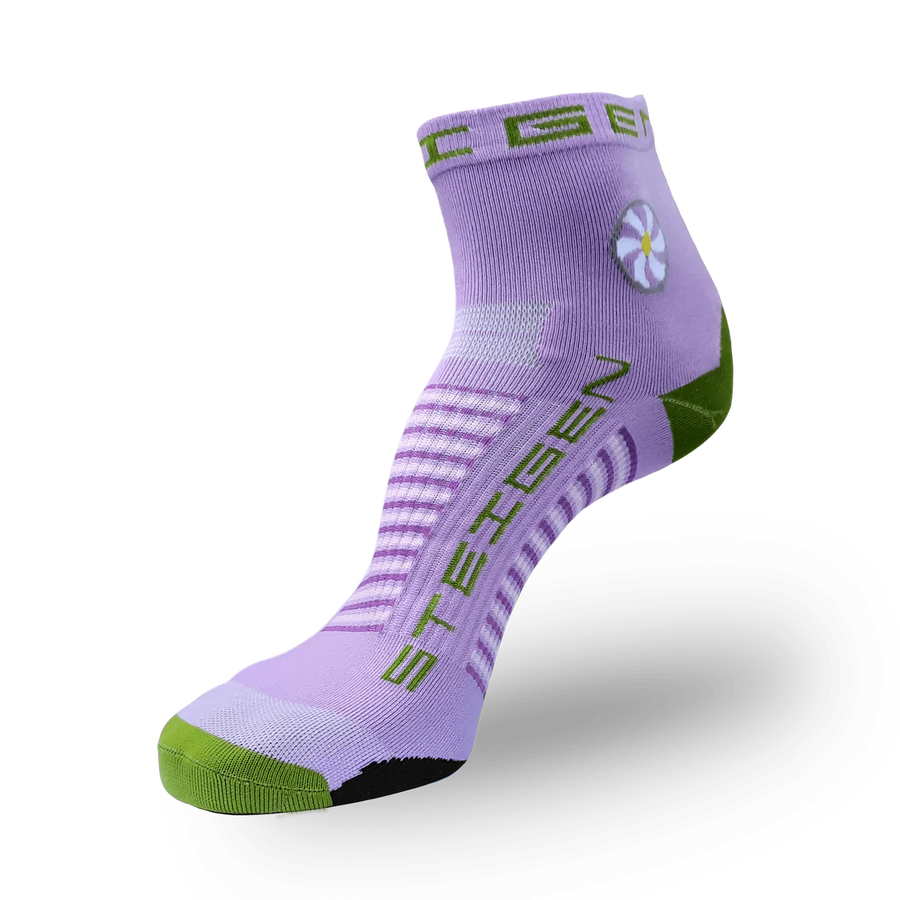 STEIGEN Running Socks Quarter Length - Lavender.