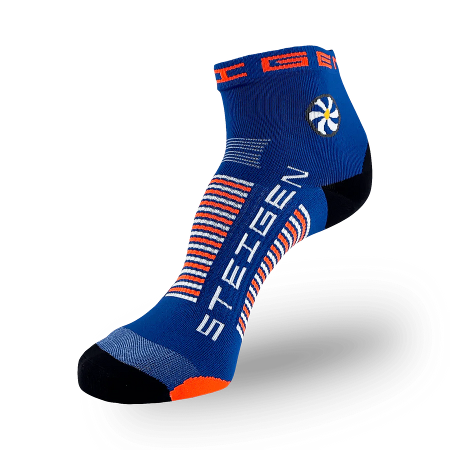 STEIGEN Running Socks Quarter Length - Royal Blue.