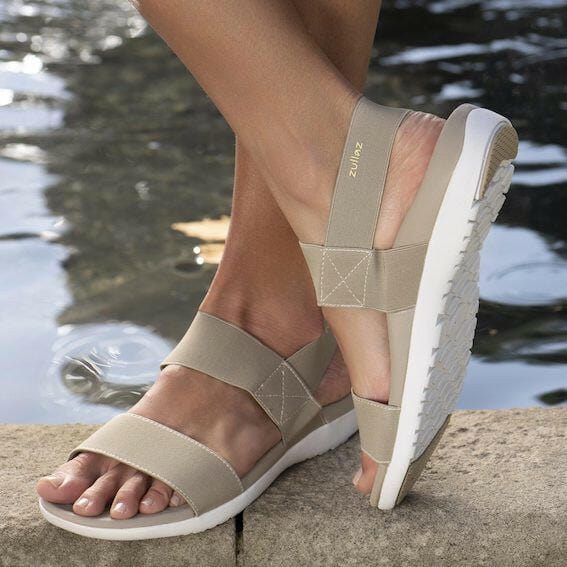 Footlogics Arch Support Thongs Ella Sandal - Light Taupe