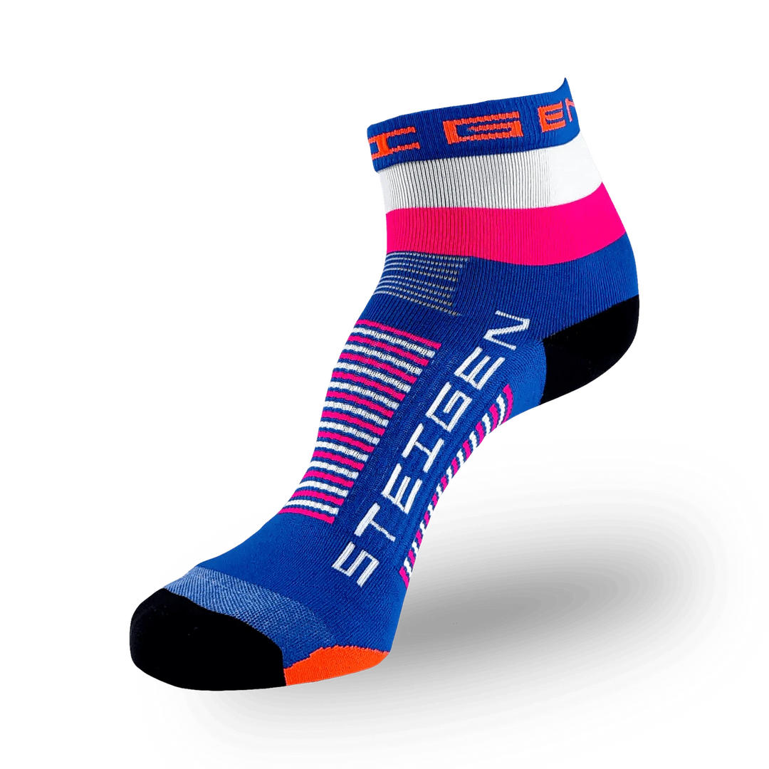 Steigen Socks STEIGEN Running Socks Quarter Crew - Neo