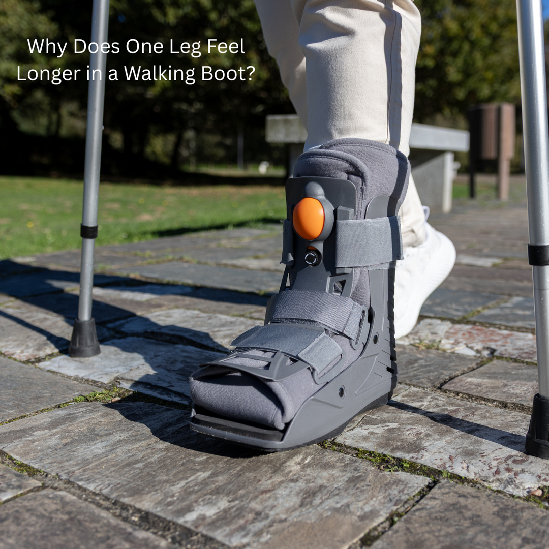 Why Does One Leg Feel Longer in a Walking Boot?