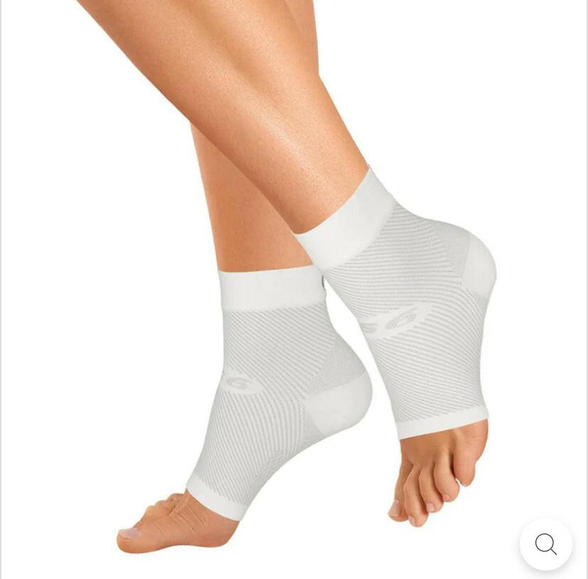 OS1st Orthosleeve FS6 White Compression Foot Sleeves Socks - Plantar Fasciitis Relief (Free Shipping) – The Foot Catre Shop