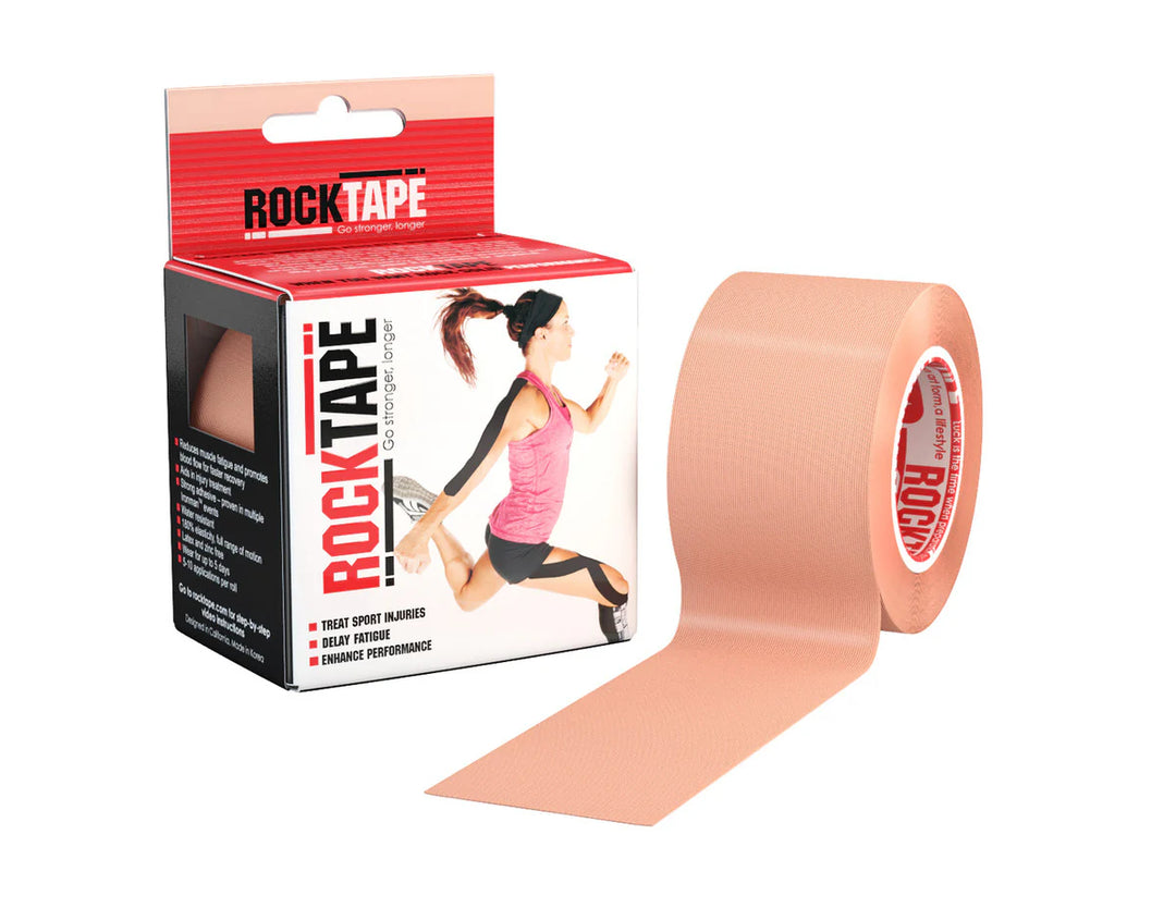 RockTape Kinesiology Tape – Beige 5 cm × 5 m