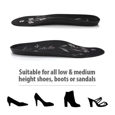 Footlogics Bella 3/4 Comfort Insole For Ladies Fashion Footwear