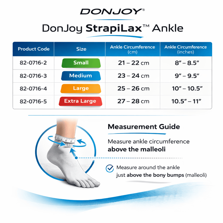 Donjoy Ankle Brace Donjoy StrapiLax Elastic Ankle Brace
