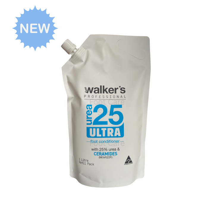 Walkers Urea 25 Foot Cream Heel Conditioner - 1 Litre Refill Pack
