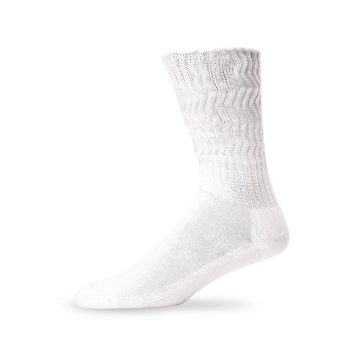 Lightfeet Socks LF Lightfeet Diabetic Crew Socks White