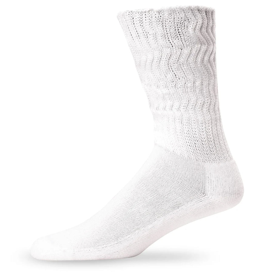 Lightfeet Socks LF Lightfeet Diabetic Crew Socks White