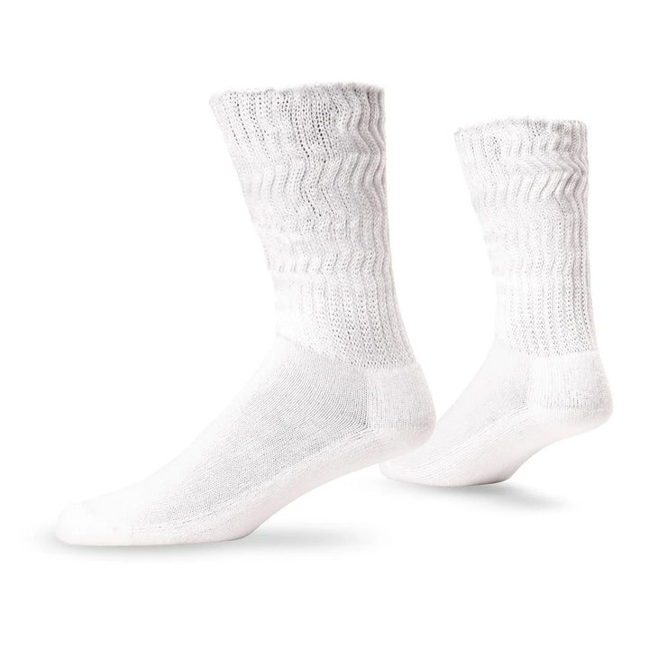 Lightfeet Socks LF Lightfeet Diabetic Crew Socks White