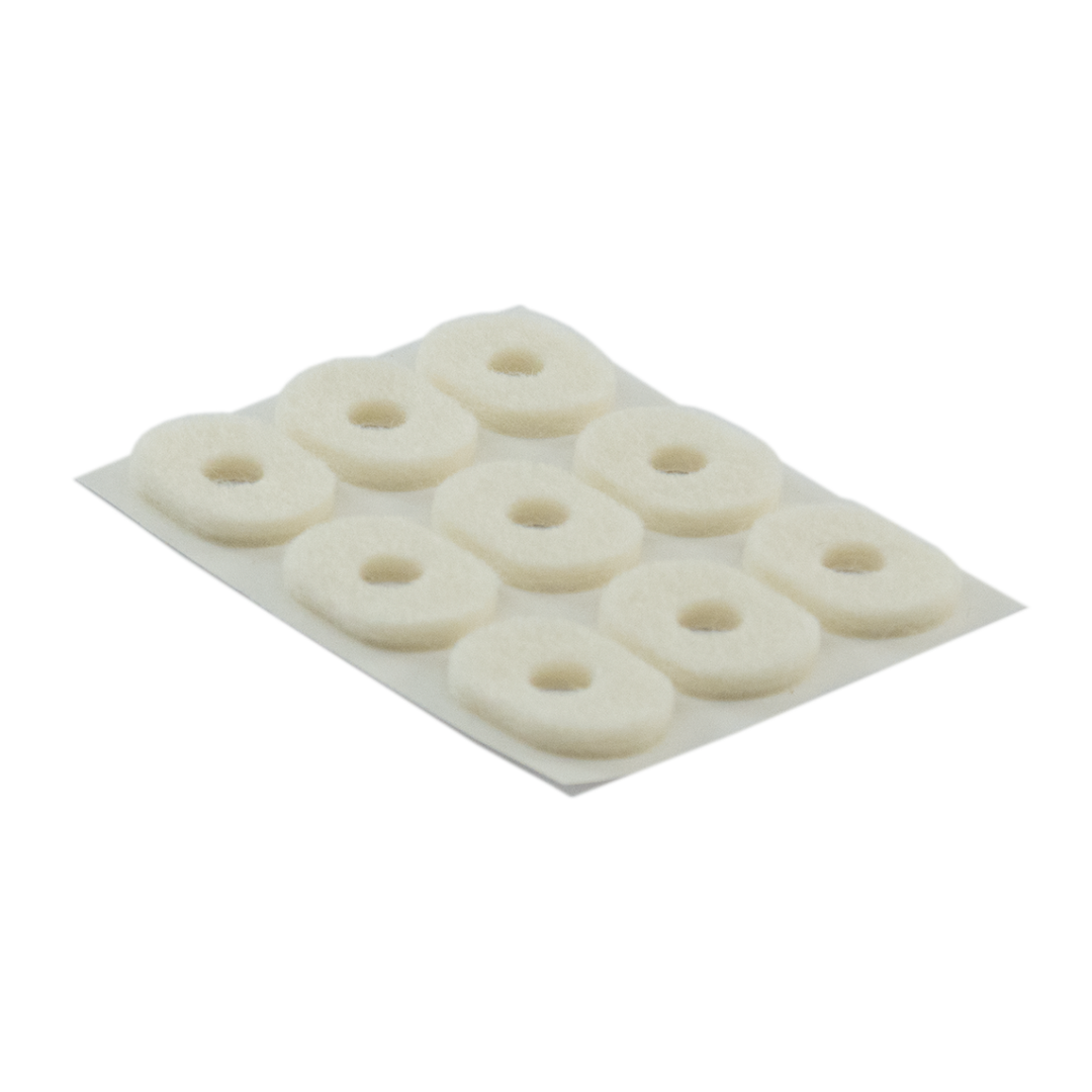 Oval felt corn pads self adhesive on a sheet
