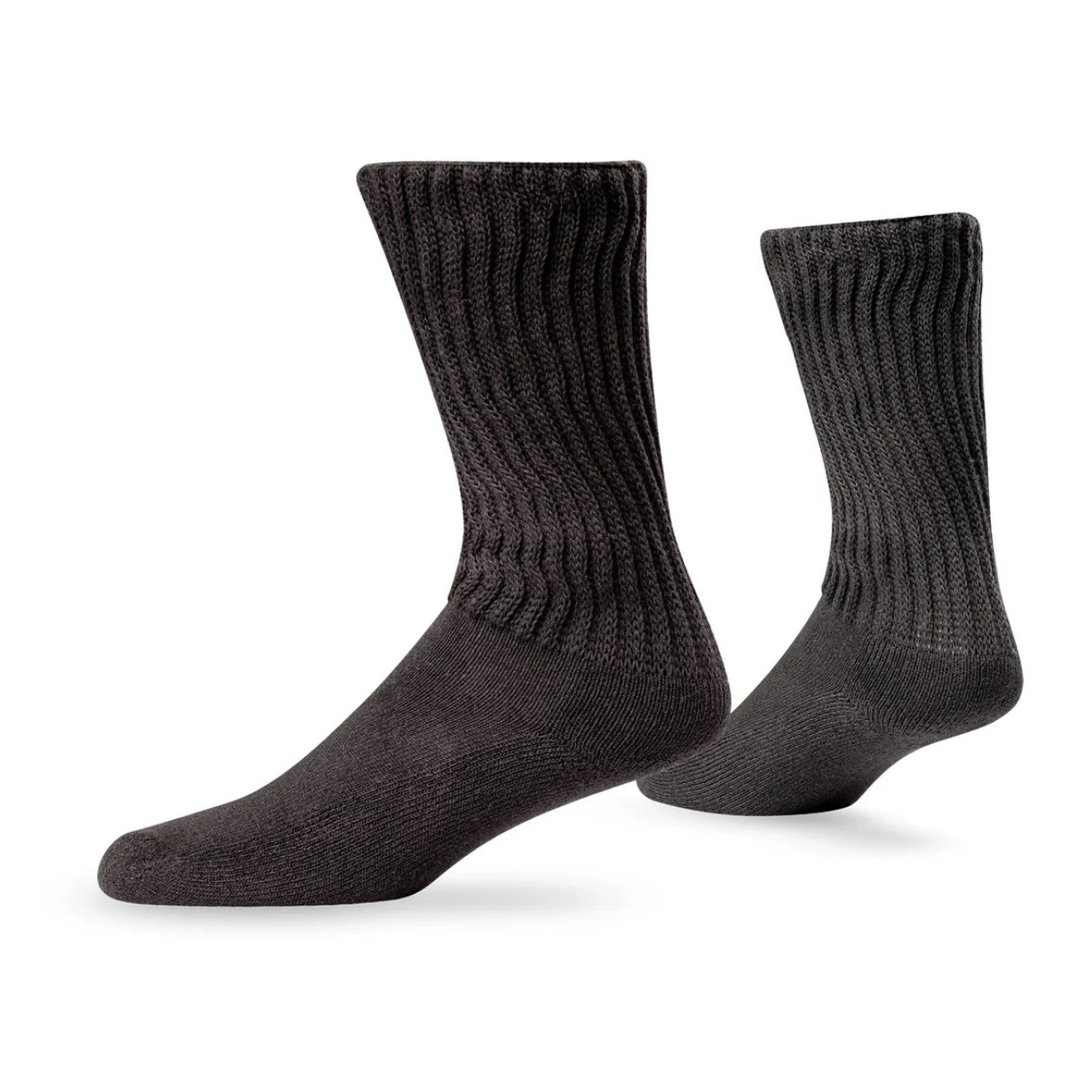Lightfeet Socks LF Lightfeet Diabetic Crew Socks Black