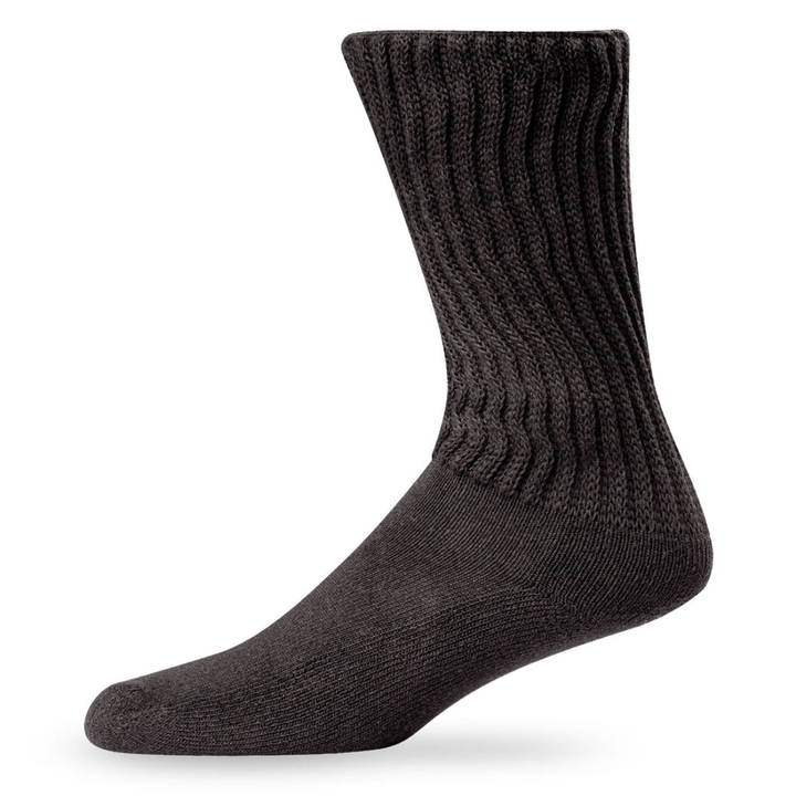 Lightfeet Socks LF Lightfeet Diabetic Crew Socks Black