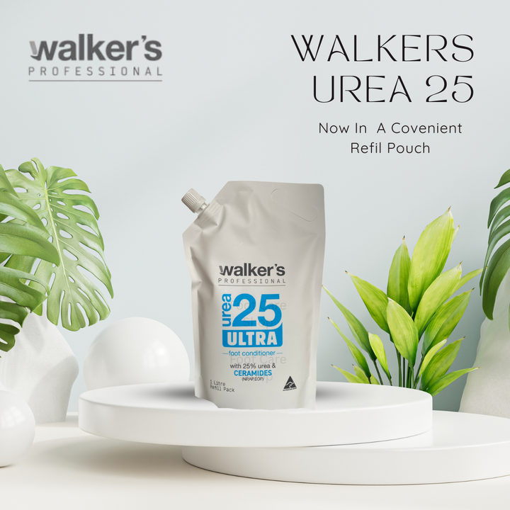 Walkers Urea 25 Foot Cream Heel Conditioner - 1 Litre Refill Pack
