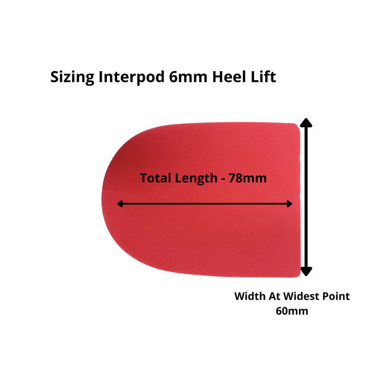 Heel Lifts -  6mm x 5 Pairs - Premium  from Interpod - Just $33.95! Shop now at The Foot Care Shop