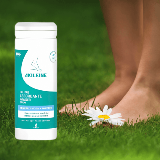 Akileine Green Foot Powder - Foot Powder For Sweaty Feet