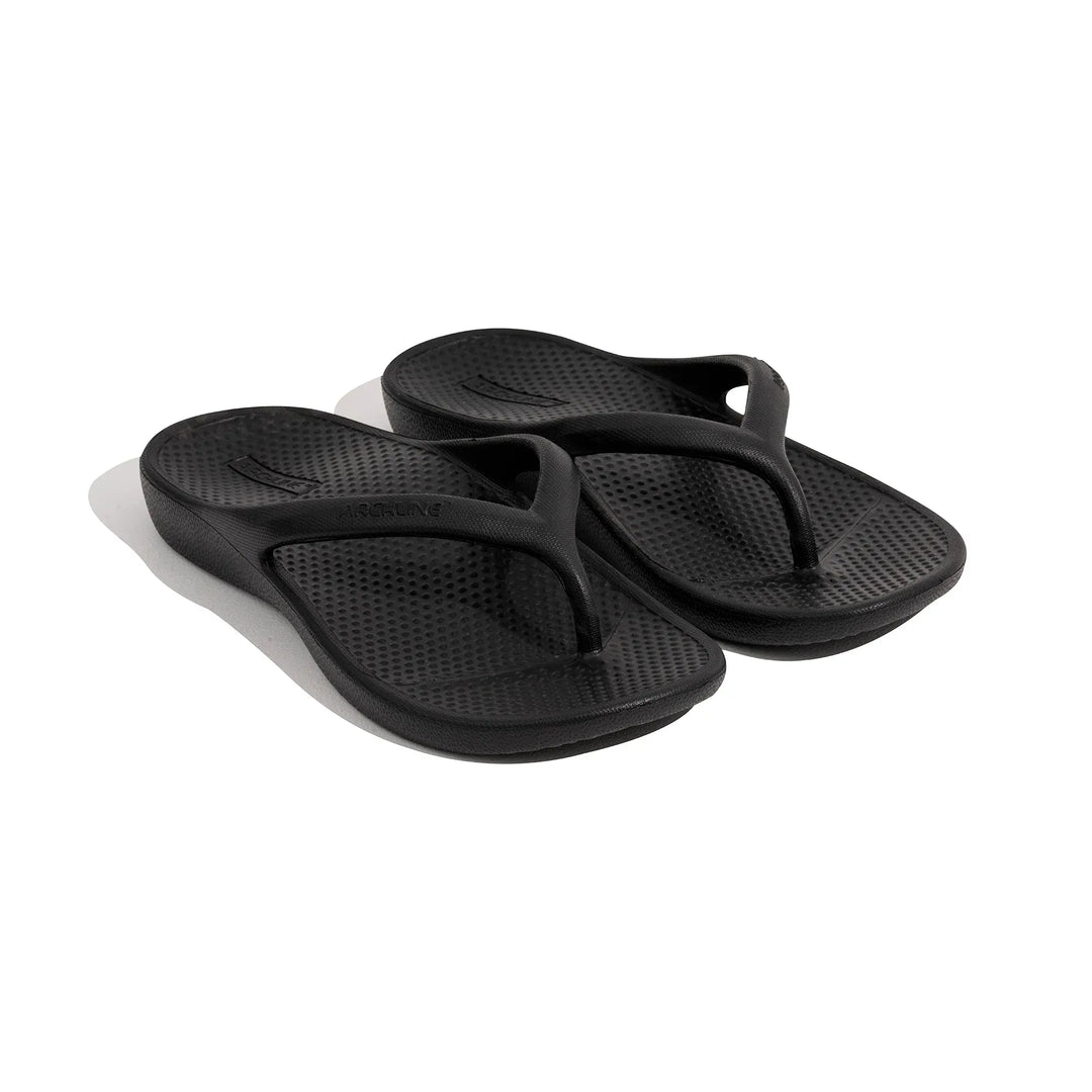 Archline Footwear FL Thongs Archline Rebound Thongs - Black