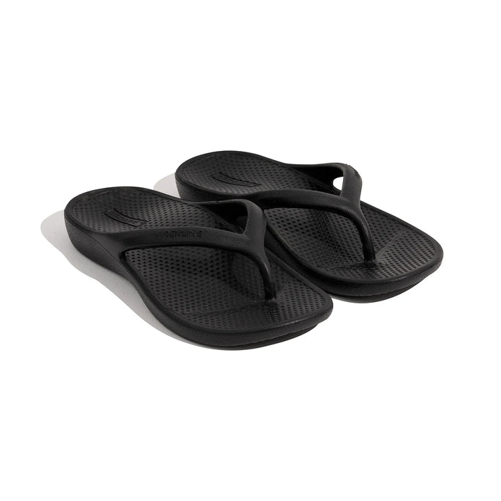 Archline Footwear FL Thongs Archline Rebound Thongs - Black