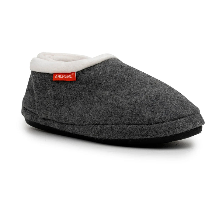 Archline Footwear Slippers Archline Arch Support Slippers - Closed Back Grey