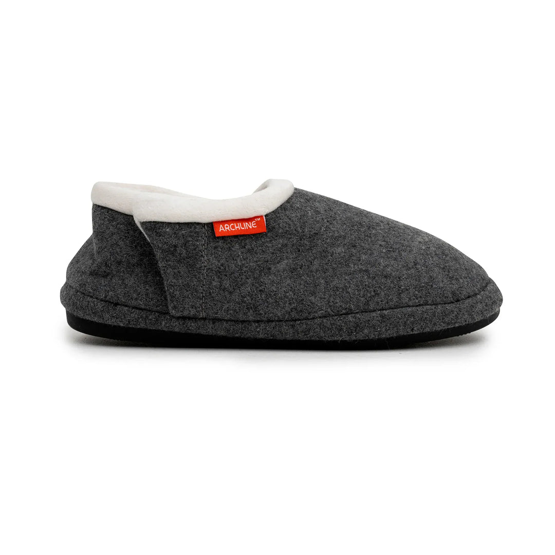 Archline Footwear Slippers Archline Arch Support Slippers - Closed Back Grey
