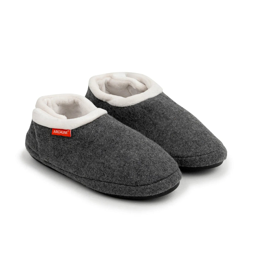 Archline Footwear Slippers Archline Arch Support Slippers - Closed Back Grey