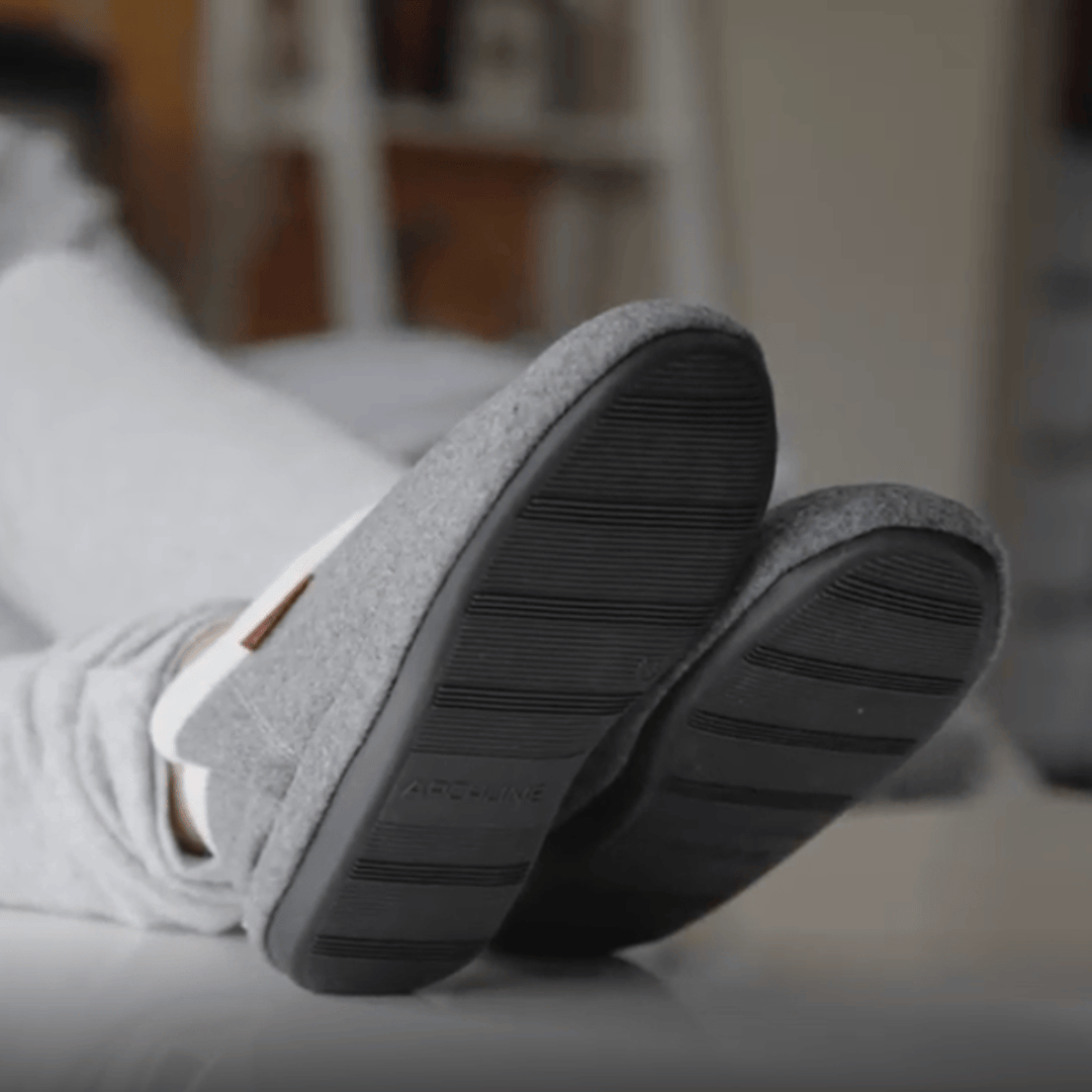 Archline Footwear Slippers Archline Arch Support Slippers Closed Back - Grey