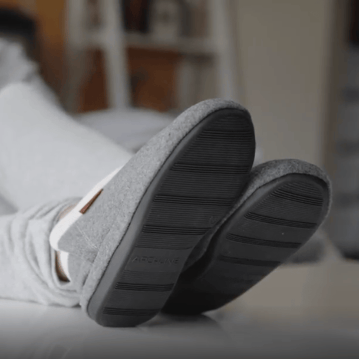 Archline Footwear Slippers Archline Arch Support Slippers Closed Back - Grey