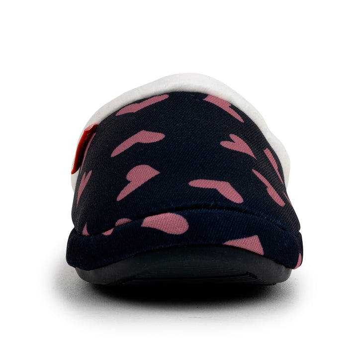 Archline Footwear Slippers Archline Arch Support Slippers Open Back - Navy Hearts