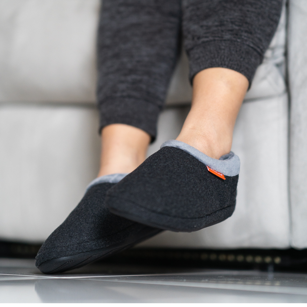 Archline Footwear Slippers Archline Orthotic Slippers Closed Back - Charcoal
