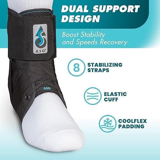 ASO Ankle Brace ASO Ankle Brace Features