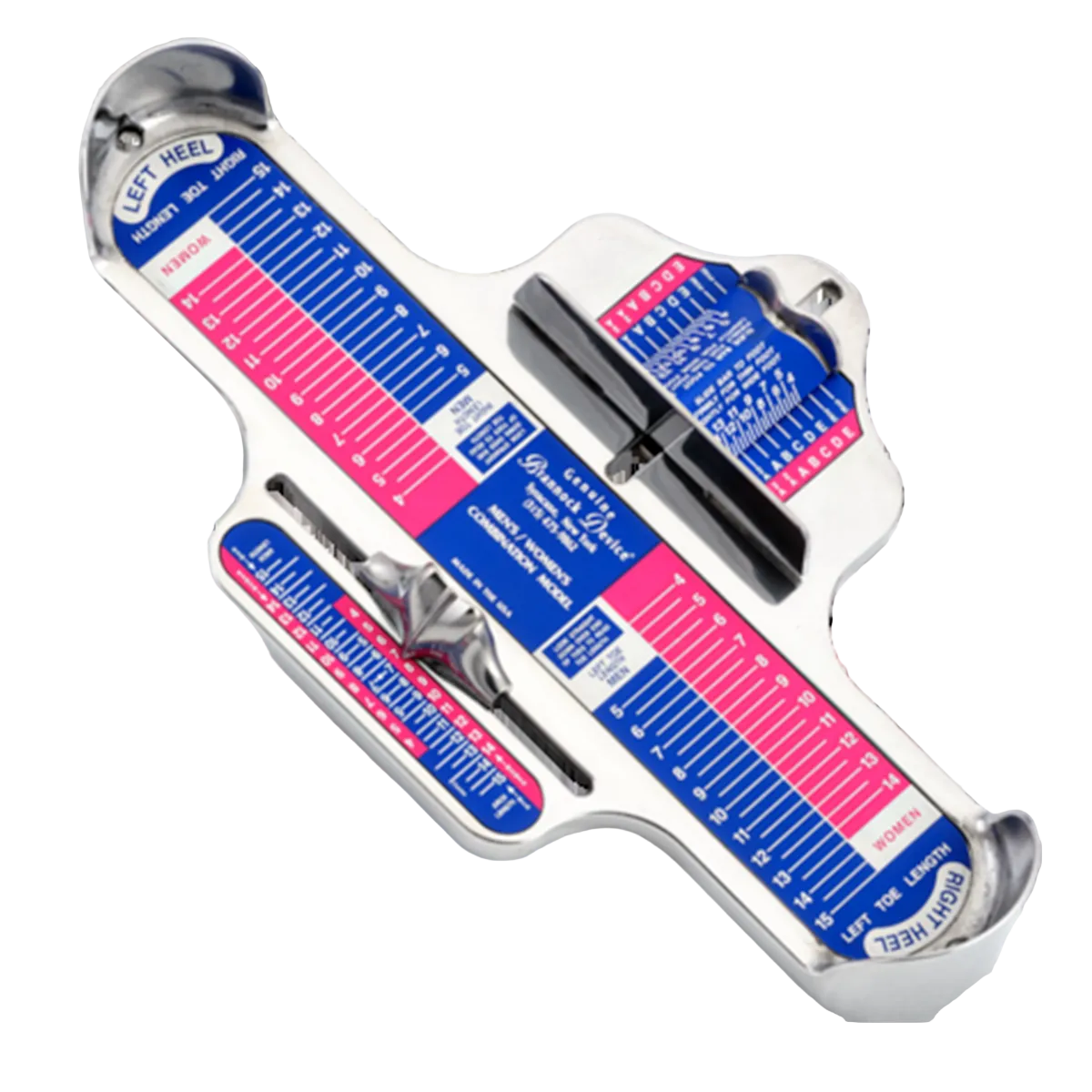 Brannock Foot Measuring Device Genuine Brannock Foot Measuring Device – U.S. Adult (Combination)