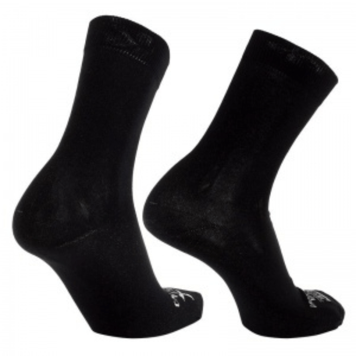 Carnation Silver Socks Carnation Silver Socks - Black Crew