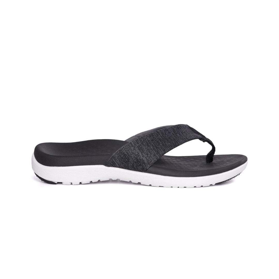 Footlogics Footwear FL Thongs Zullaz Women's Orthotic Thongs - Black
