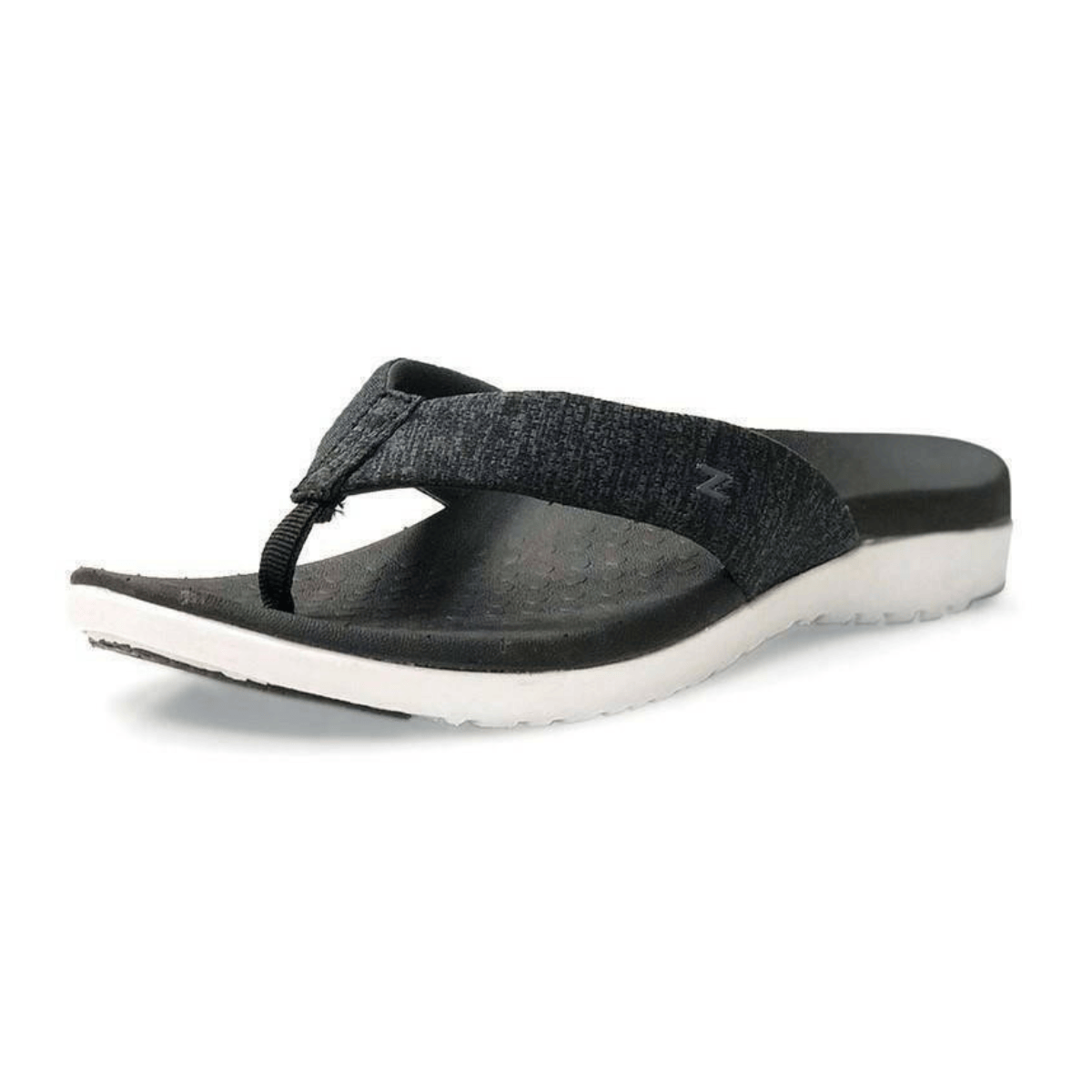 Footlogics Footwear FL Thongs Zullaz Women's Orthotic Thongs - Black