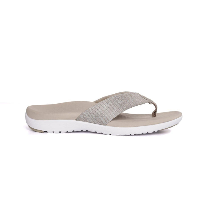 Footlogics Footwear FL Thongs Zullaz Women's Orthotic Thong - Taupe