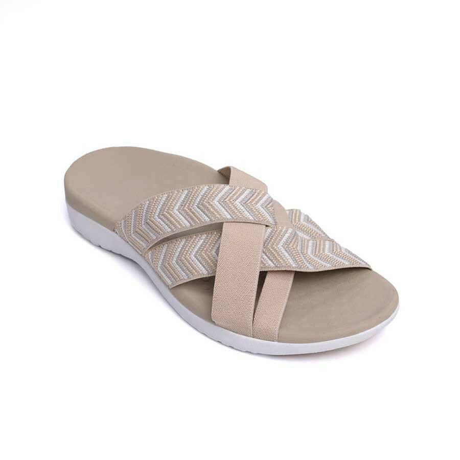 Zullaz Tilly Sandals Light Taupe Comfort Style