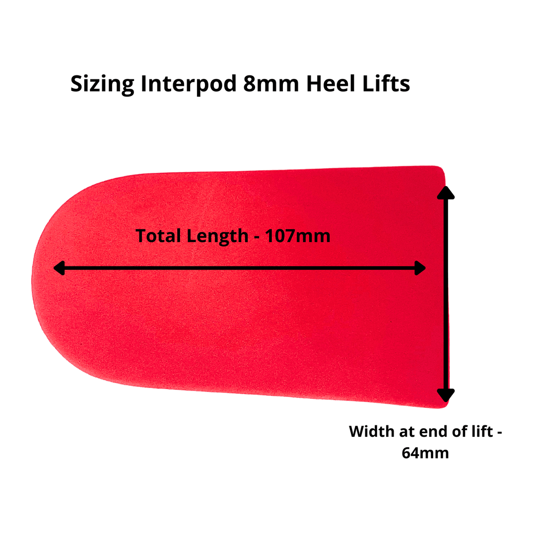 Interpod Heel Lifts Heel Lifts -  6mm x 5 Pairs