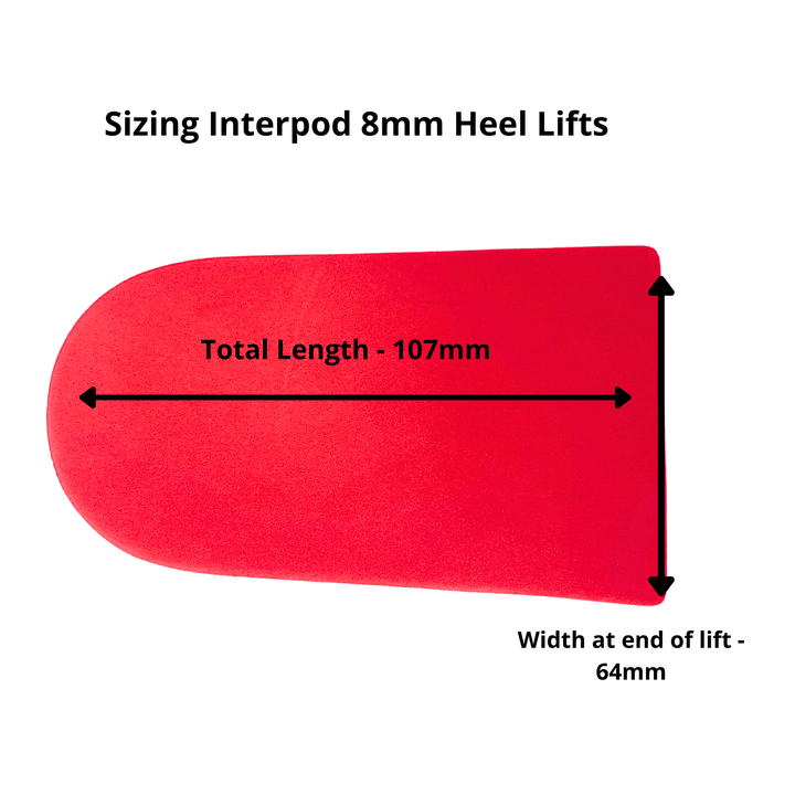 Interpod Heel Lifts Heel Lifts -  6mm x 5 Pairs