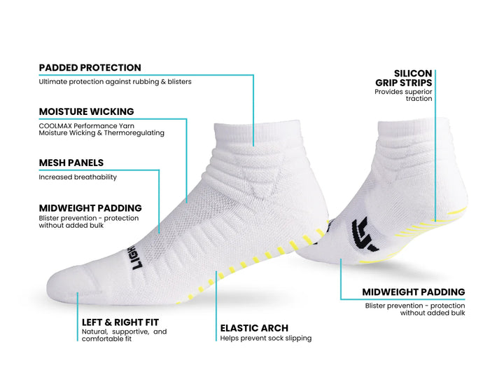 Lightfeet Clothing > Socks Lightfeet Netball Socks - Mini Crew