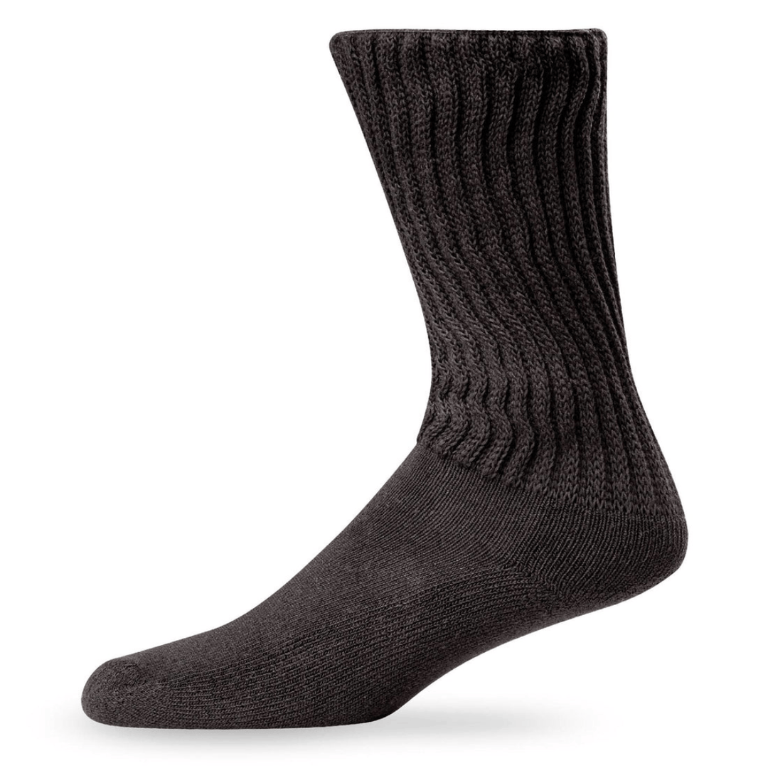 Lightfeet Socks LF Lightfeet Diabetic Crew Socks Black