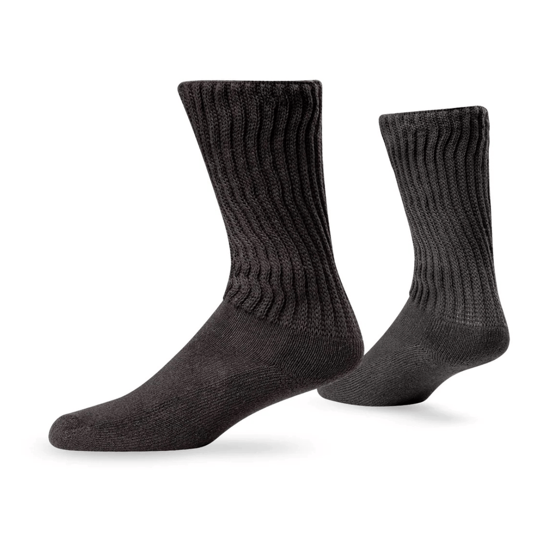 Lightfeet Socks LF Lightfeet Diabetic Crew Socks Black