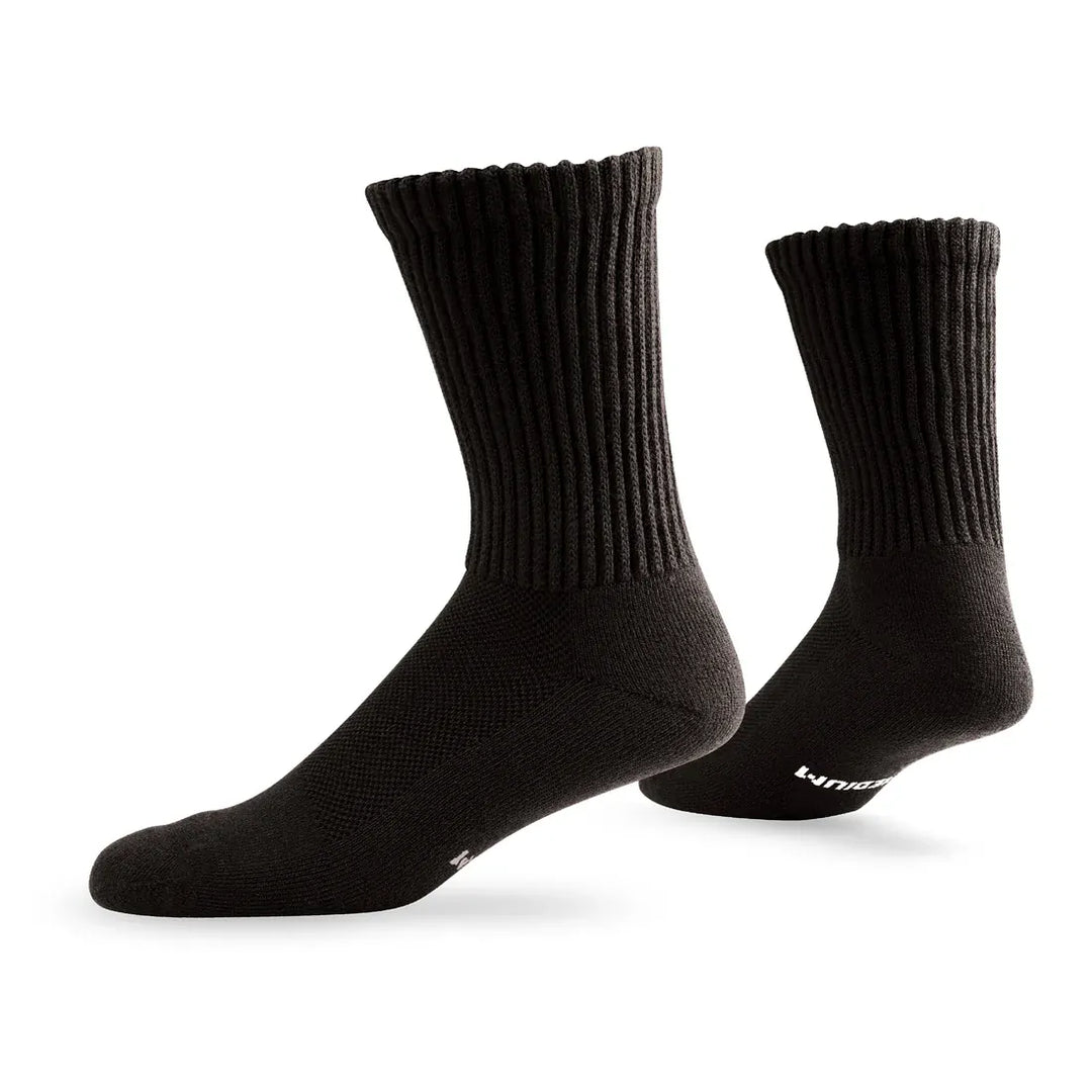 Lightfeet Socks LF Lightfeet Diabetic Crew Socks - Black