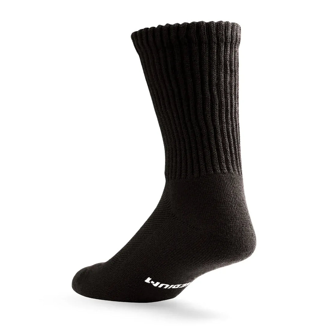 Lightfeet Socks LF Lightfeet Diabetic Crew Socks - Black