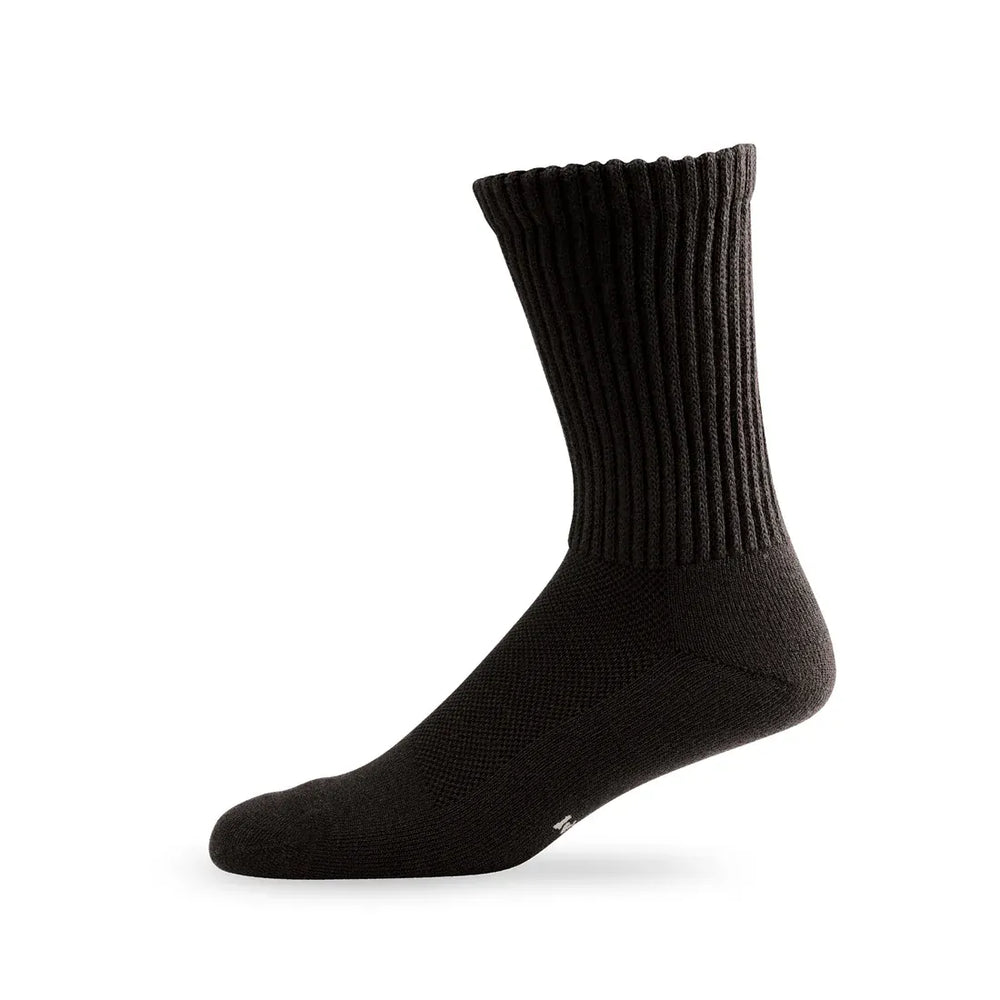 Lightfeet Socks LF Lightfeet Diabetic Crew Socks - Black