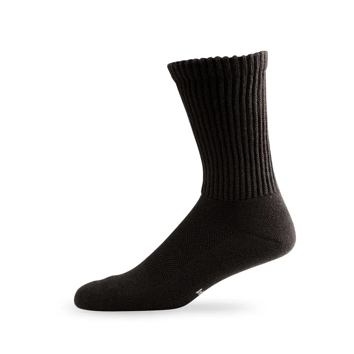Lightfeet Socks LF Lightfeet Diabetic Crew Socks - Black