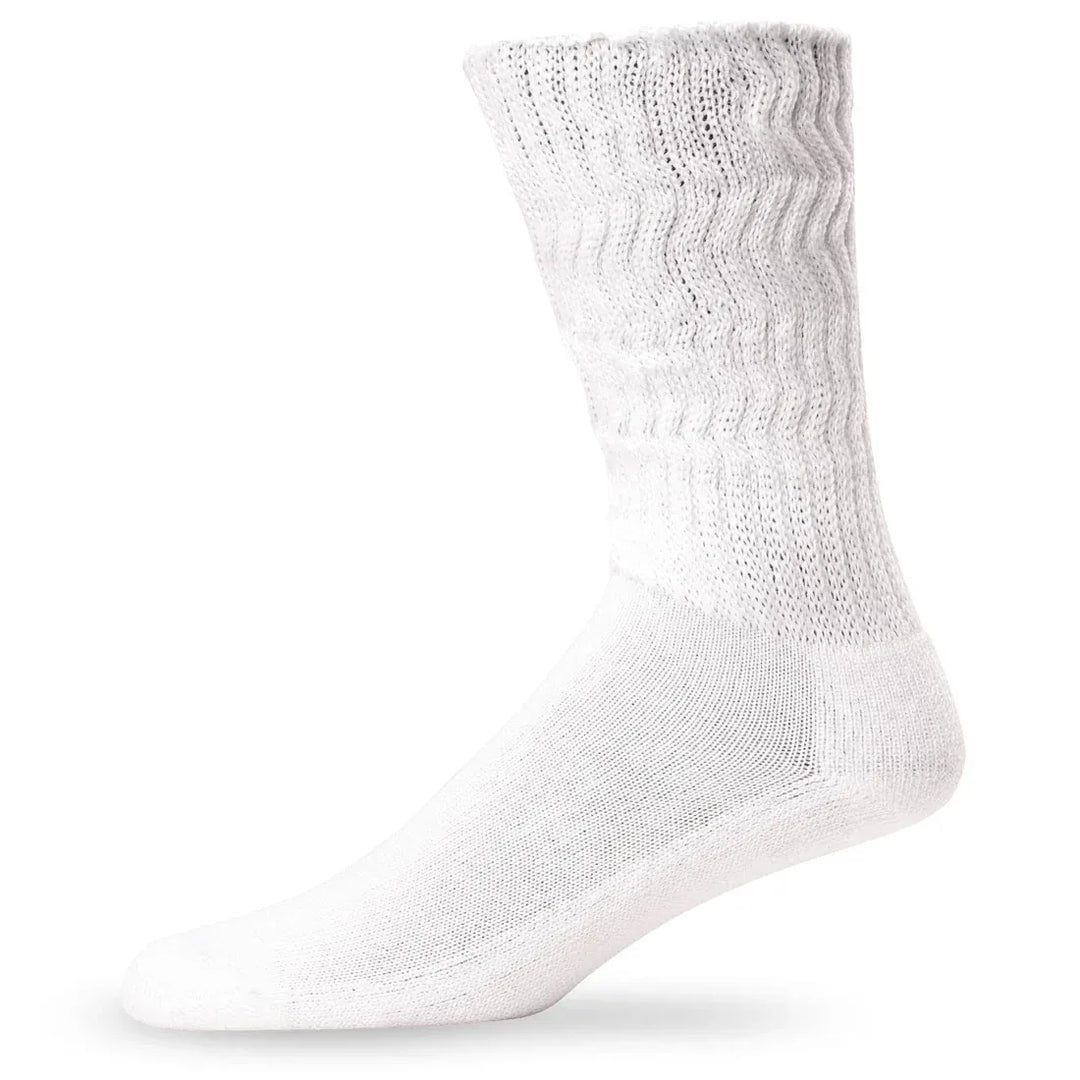 Lightfeet Socks LF Lightfeet Diabetic Crew Socks White