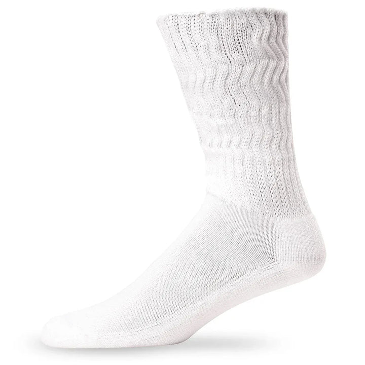 Lightfeet Socks LF Lightfeet Diabetic Crew Socks White