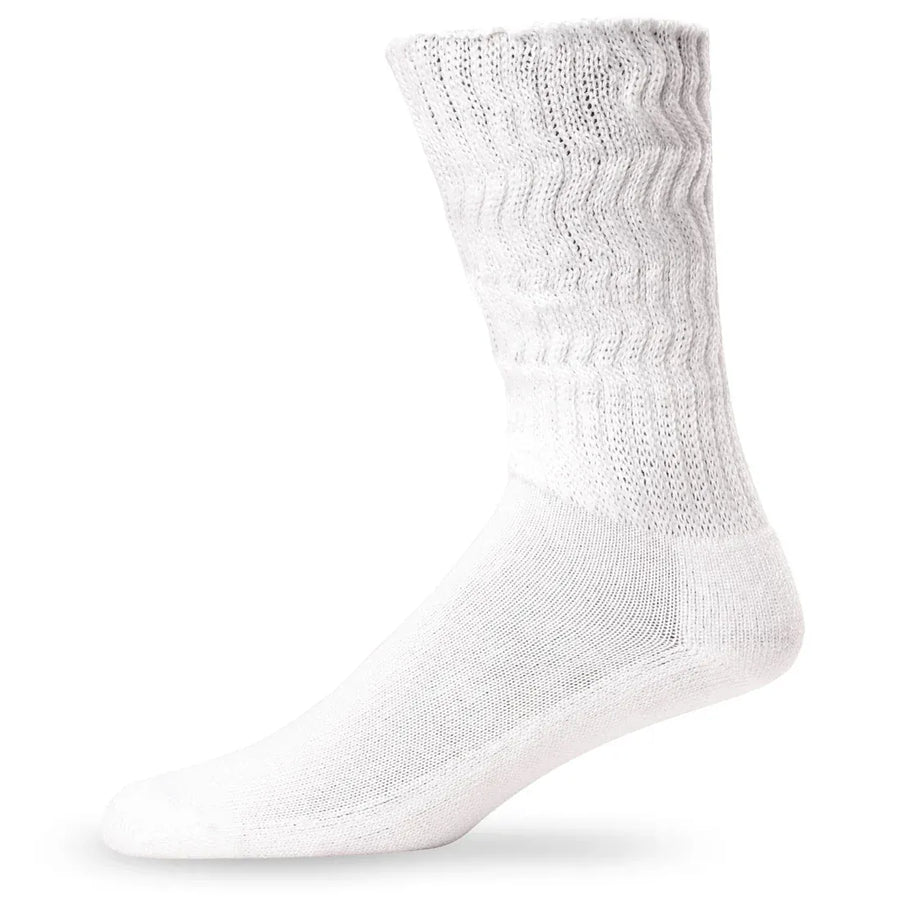Lightfeet Socks LF Lightfeet Diabetic Crew Socks White