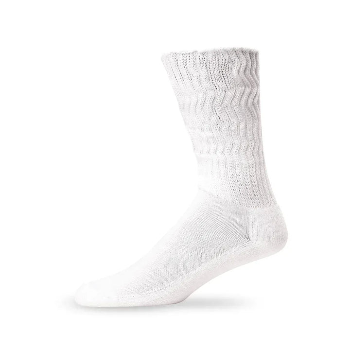 Lightfeet Socks LF Lightfeet Diabetic Crew Socks White