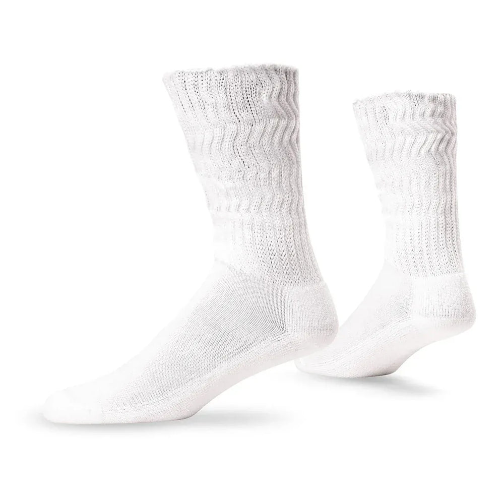 Lightfeet Socks LF Lightfeet Diabetic Crew Socks White