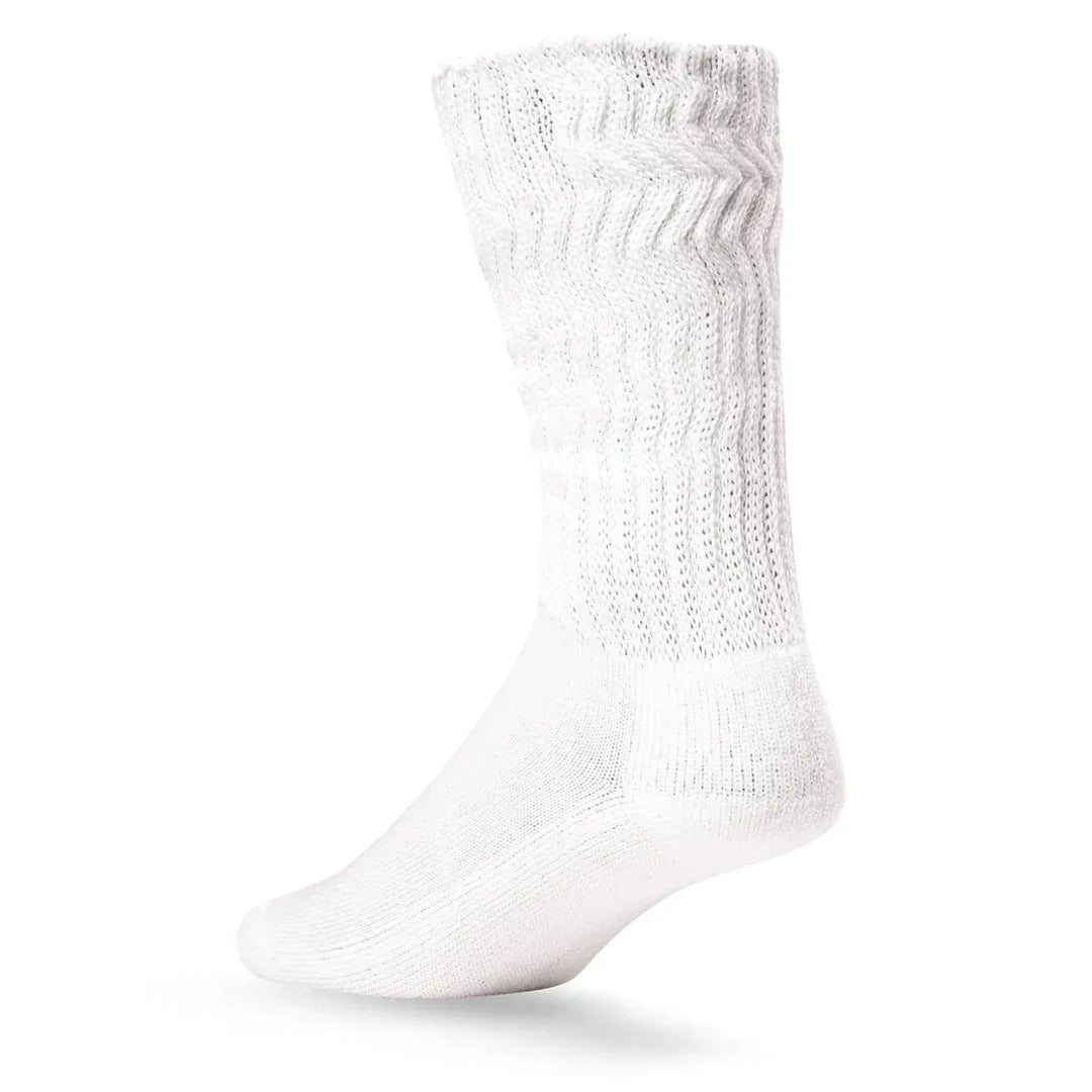 Lightfeet Socks LF Lightfeet Diabetic Crew Socks White